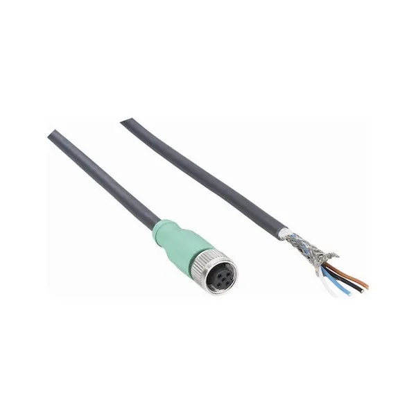 4-poliges M12-Stromkabel für Sick Laserscanner LMS100, LMS111 und TIM551 - 5 m