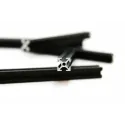 MakerBeam Profil mit Gewindebohrung 1500 mm - Schwarz (x1)