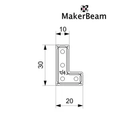 MakerBeam 90 Grad-Winkelhalterungen (12 Stück)