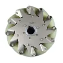 Set di 4 ruote industriali in meccano da 203 mm (carico 150 kg)