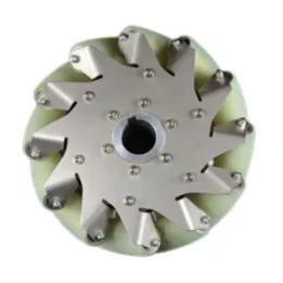 Set di 4 ruote industriali in meccano da 203 mm (carico 150 kg)
