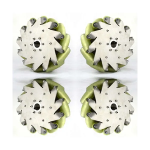 Set of 4 Mecanum Wheels 10 inches 254 mm (500 kg Load)